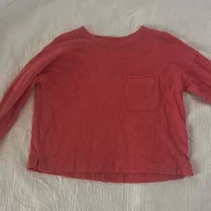 SO brand coral long sleeve tee
